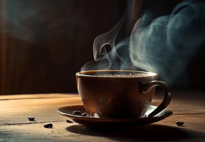 Morning cup of Pakistani-style coffee with steam – does coffee and constipation relief really work? – Hamza The Dietitian